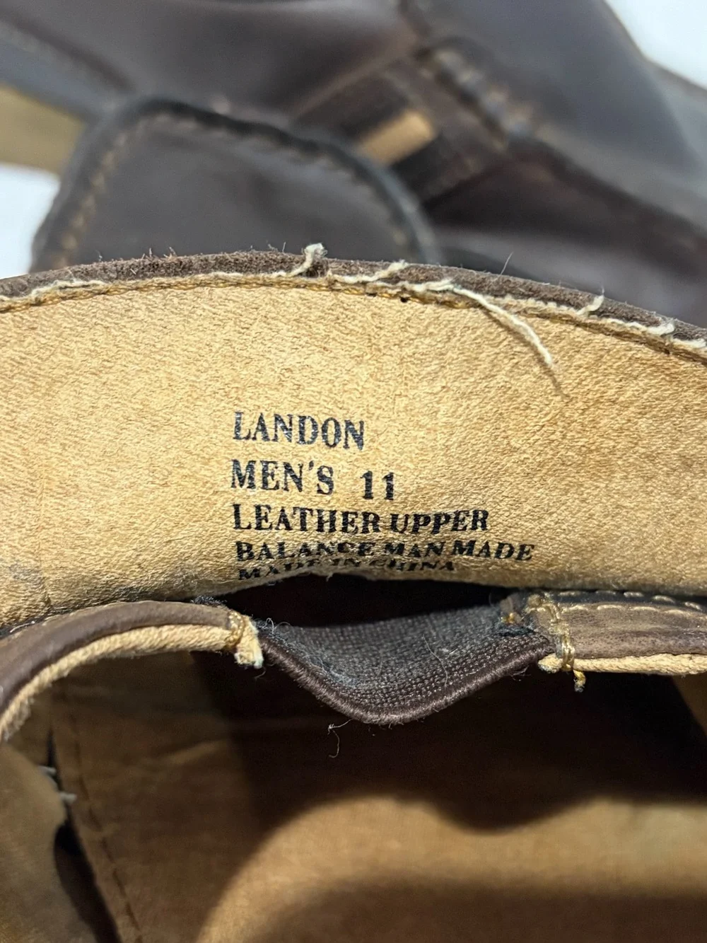 Steve Madden Men's Brown Leather Slip-On Loafers‎